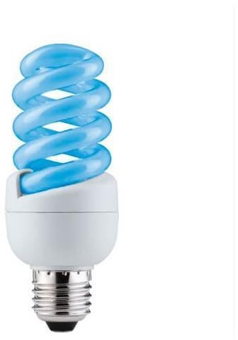 Лампа энергосберегающая Paulmann Е27 15W спираль синяя 88090. 