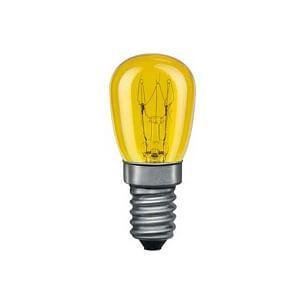 Лампа накаливания миниатюрная Е14 15W желтая 80012. 