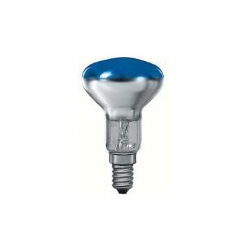 Лампа накаливания рефлекторная R50 Е14 25W синяя 20124. 