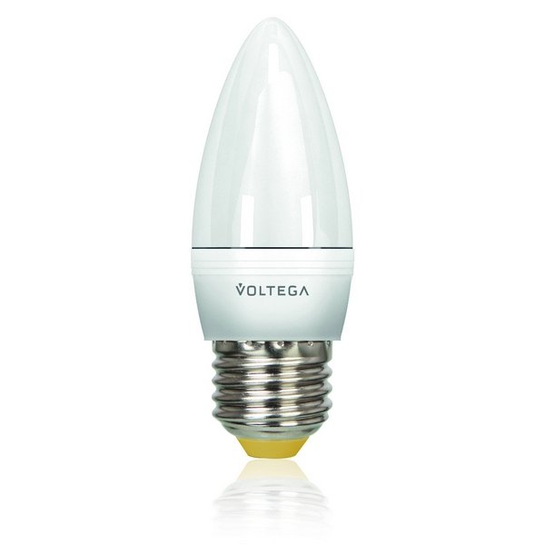Лампа светодиодная Voltega E27 6W 2800К матовая VG2-C2E27warm6W 5729. 