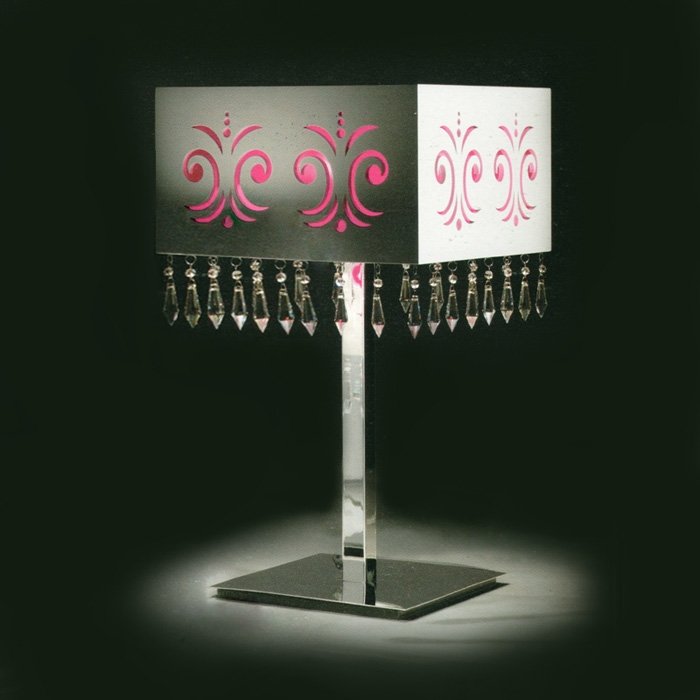 Интерьерная настольная лампа Luxury D043/L4 00 V1607 bianco. 