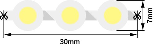 Светодиодная лента SWG DIP-96-12-7.7-B-68. 