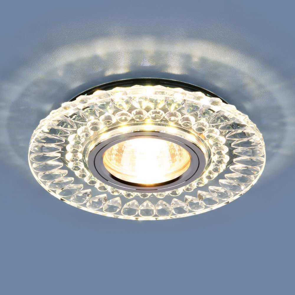 Точечный светильник  2197 MR16 CL/SL прозрачный/серебро. 