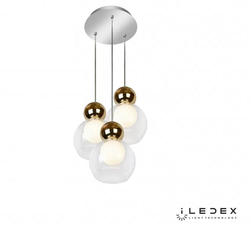 Подвесной светильник iLedex Blossom C4476-3R GL. 