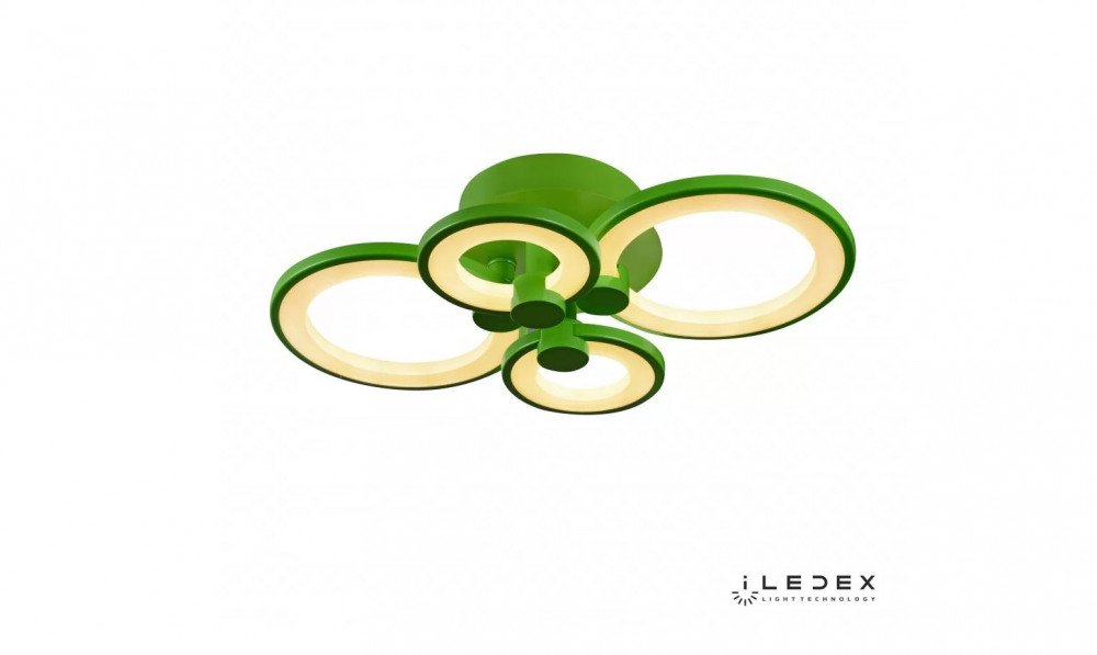 Потолочная люстра iLedex Ring A001/4 Green. 