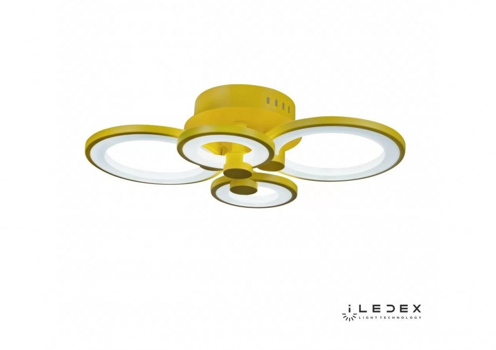 Потолочная люстра iLedex Ring A001/4 Yellow. 