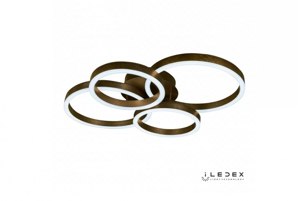 Потолочная люстра iLedex Ring-New 6815-300/400-X-T Coffee. 