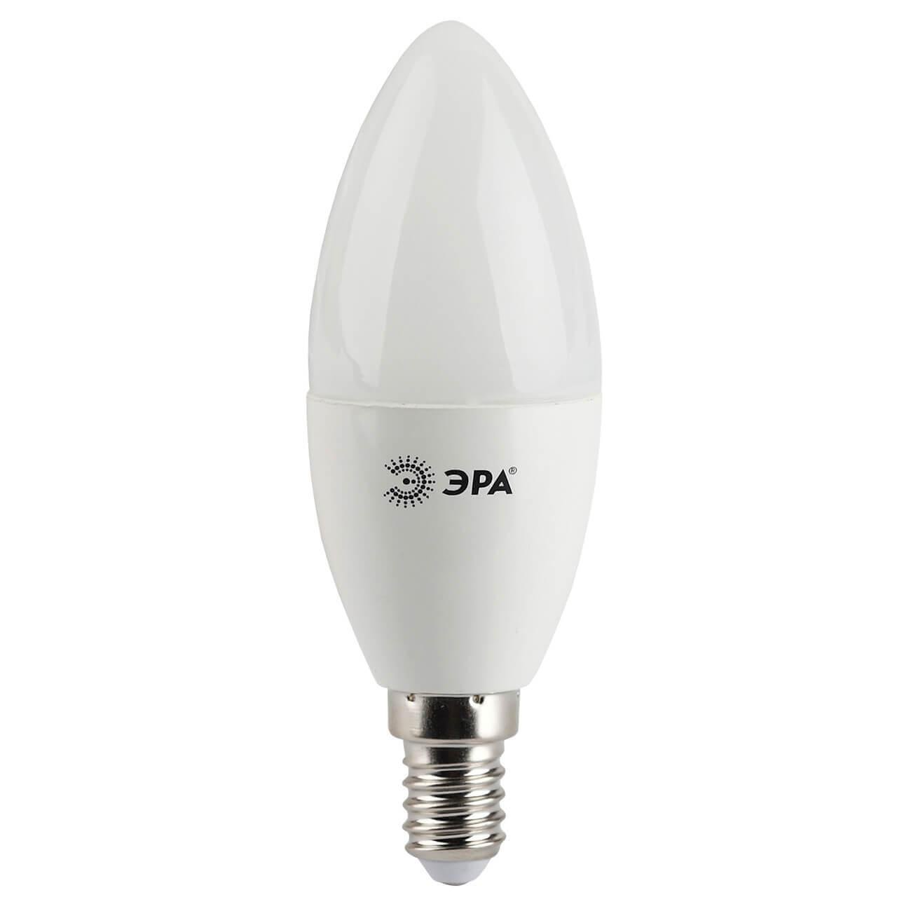 Лампа светодиодная ЭРА E14 5W 2700K матовая B35-5W-827-E14. 