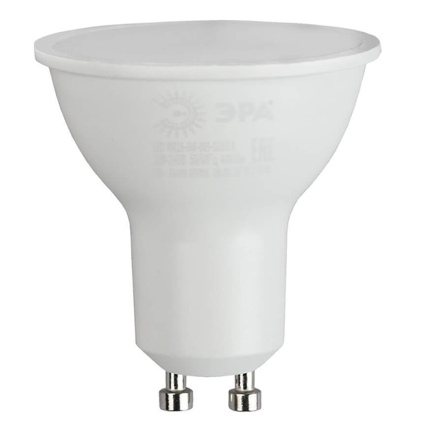 Лампа светодиодная ЭРА GU10 9W 6500K матовая MR16-9W-865-GU10 R. 