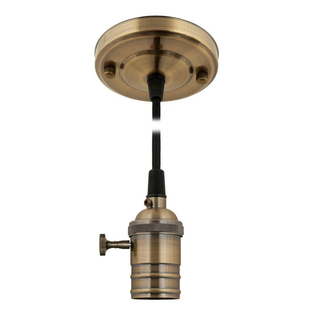 Подвесной светильник (UL-00004159) Uniel DLC-V-S23K/E27 TS/1M/BL Bronze. 