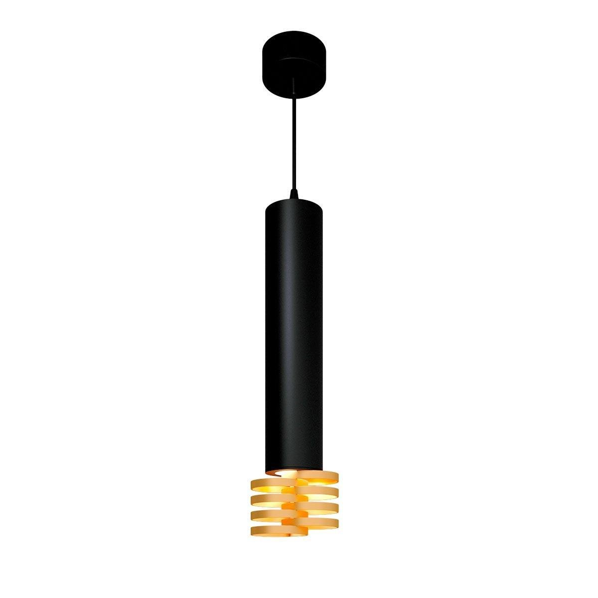Подвесной светильник Elektrostandard DLN103 GU10 черный/золото 4690389148811. 