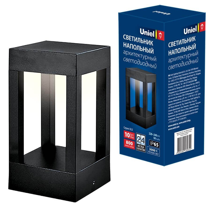 Уличный светодиодный светильник (UL-00006815) Uniel ULU-T03A-10W/3000K IP65 Black. 