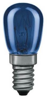 Лампа накаливания миниатюрная Paulmann TV Е14 15W синяя 81010. 