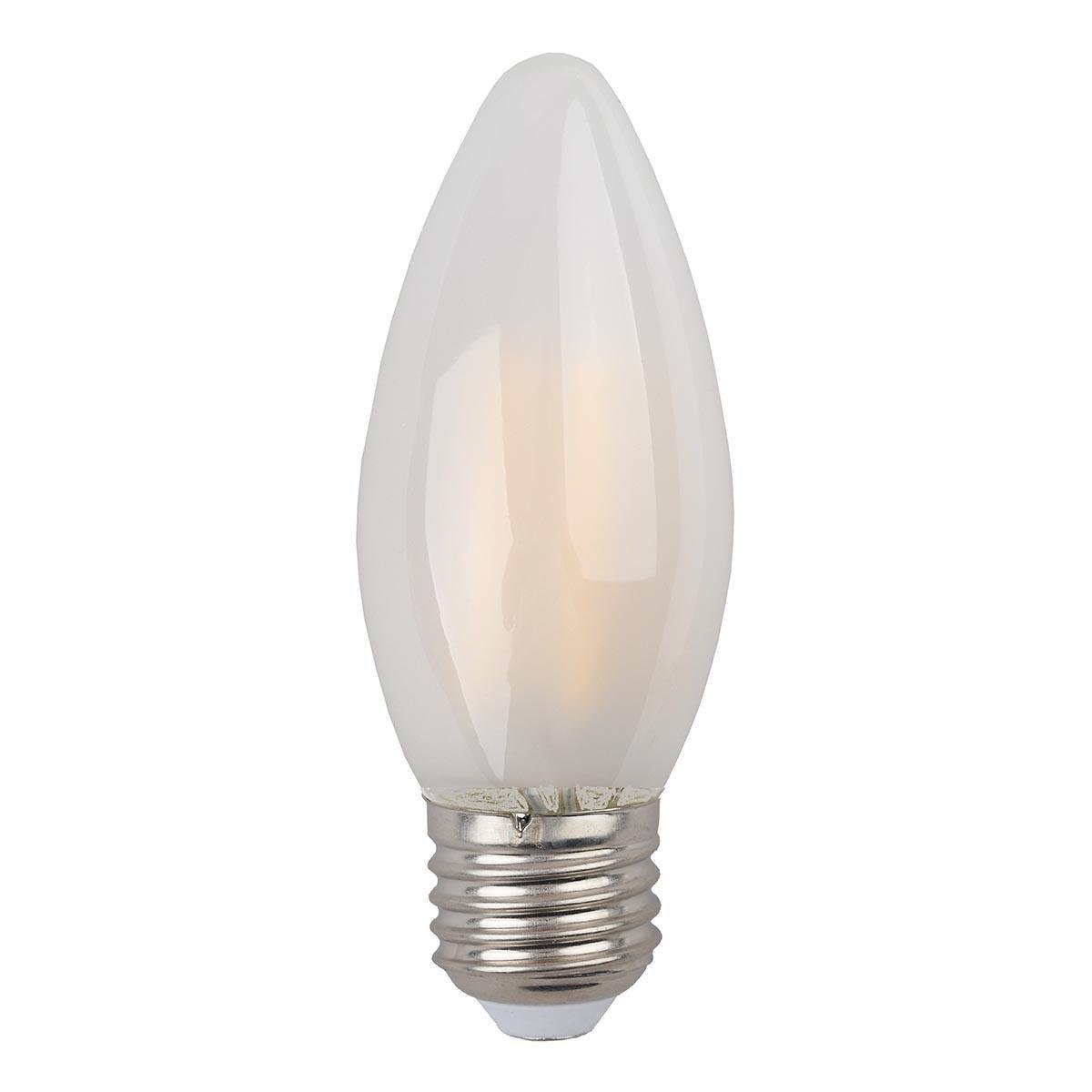 Лампа светодиодная филаментная ЭРА E27 7W 2700K матовая F-LED B35-7W-827-E27 frost Б0046989. 