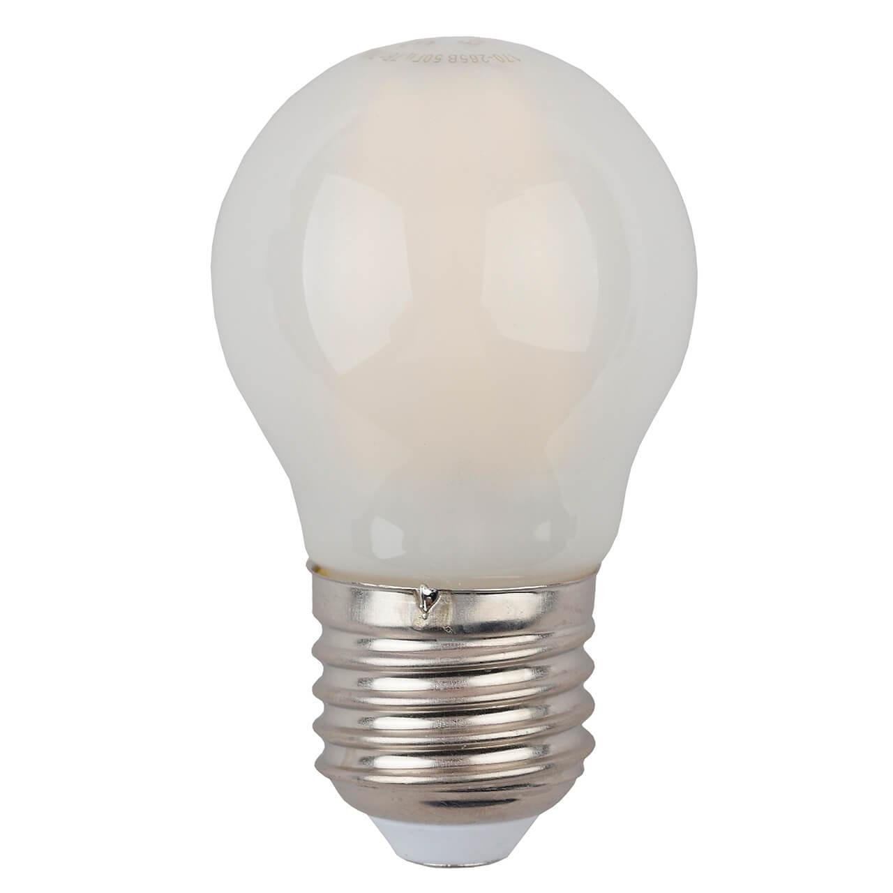 Лампа светодиодная филаментная ЭРА E27 9W 2700K матовая F-LED P45-9w-827-E27 frost Б0047024. 