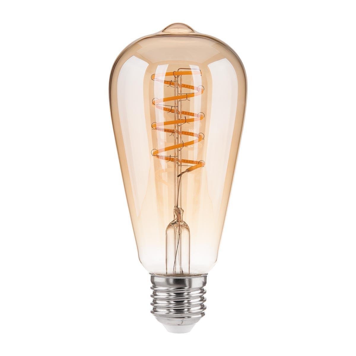 Лампа светодиодная филаментная диммируемая Elektrostandard BL160 E27 5W 2700K золотая 4690389073656. 
