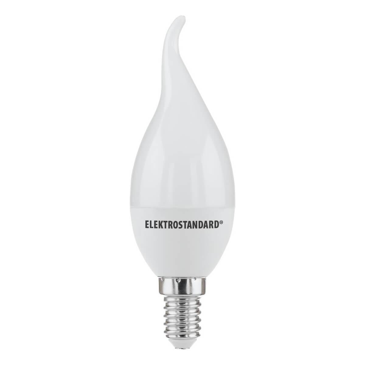 Лампа светодиодная Elektrostandard E14 6W 6500K матовая 4690389051173. 