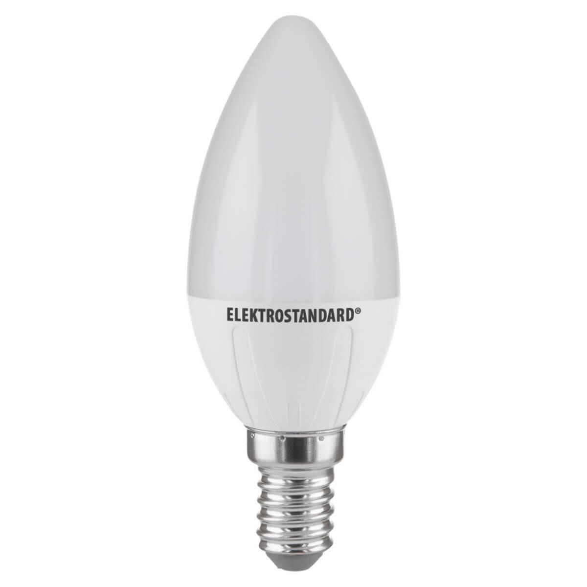 Лампа светодиодная Elektrostandard E14 8W 3300K матовая 4690389152306. 