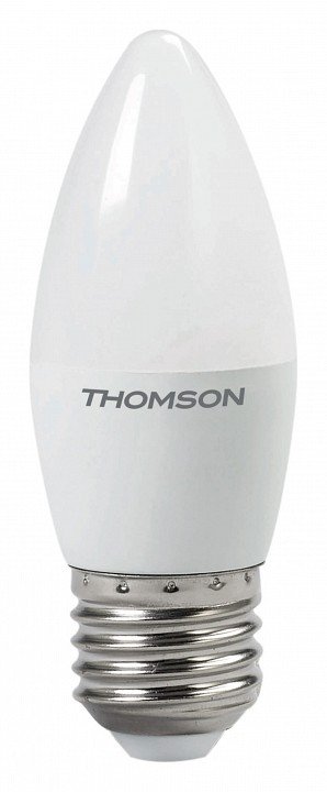 Лампа светодиодная Thomson E27 10W 3000K свеча матовая TH-B2023. 