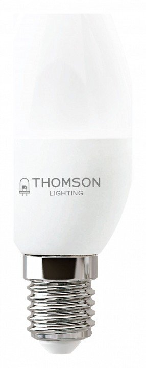 Лампа светодиодная Thomson E27 8W 6500K свеча матовая TH-B2310. 