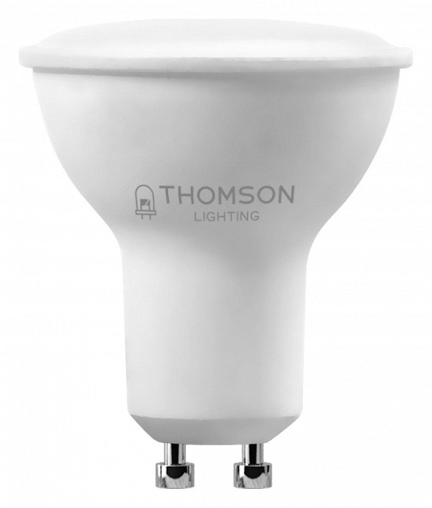 Лампа светодиодная Thomson GU10 10W 6500K полусфера матовая TH-B2328. 