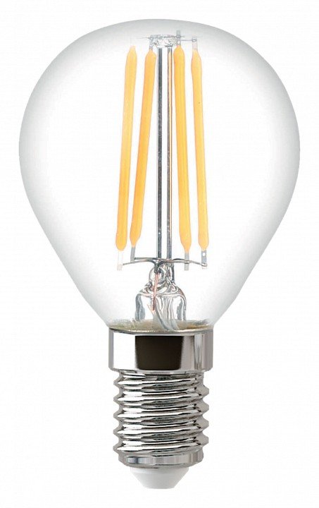 Лампа светодиодная филаментная Thomson E14 11W 2700K шар прозрачная TH-B2087. 