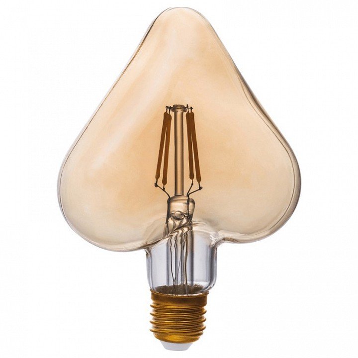 Лампа светодиодная филаментная Thomson E27 4W 1800K сердце прозрачная TH-B2189. 
