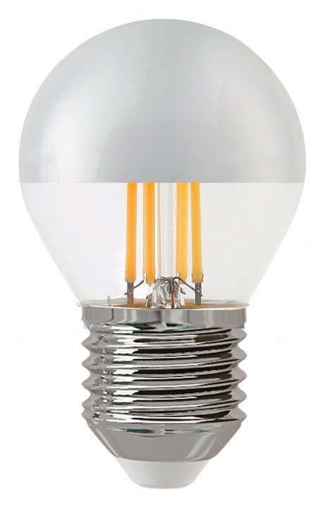 Лампа светодиодная филаментная Thomson E27 4W 4500K шар прозрачная TH-B2376. 