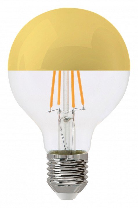 Лампа светодиодная филаментная Thomson E27 5,5W 2700K шар прозрачная TH-B2380. 