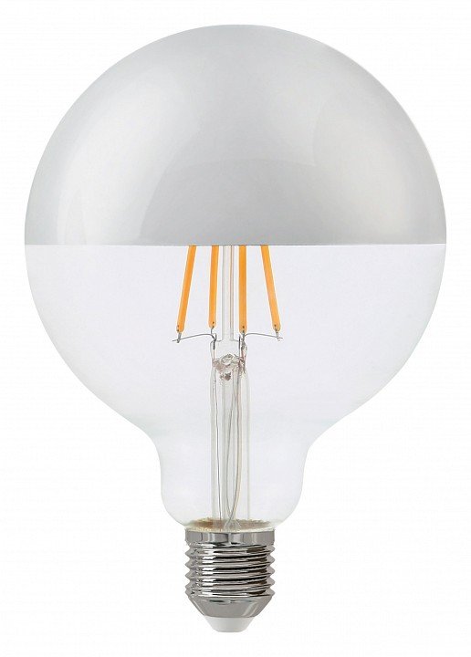 Лампа светодиодная филаментная Thomson E27 7W 4500K шар прозрачная TH-B2378. 