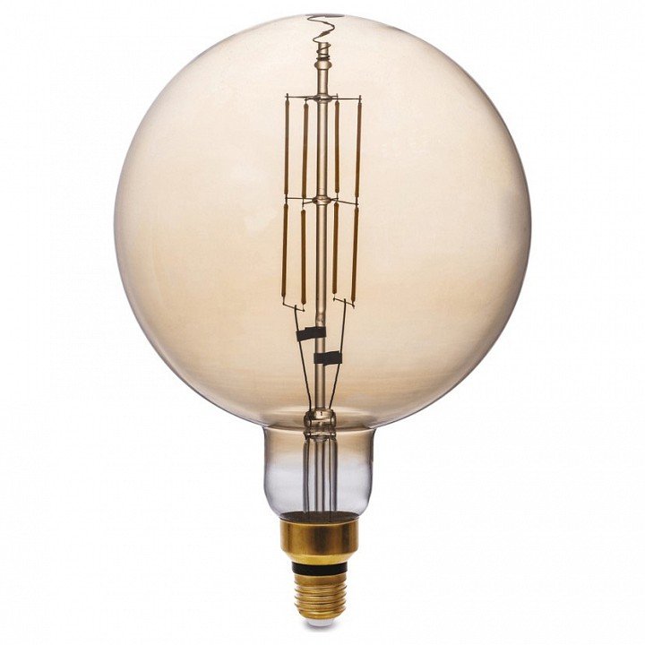 Лампа светодиодная филаментная Thomson E27 8W 1800K шар прозрачная TH-B2175. 