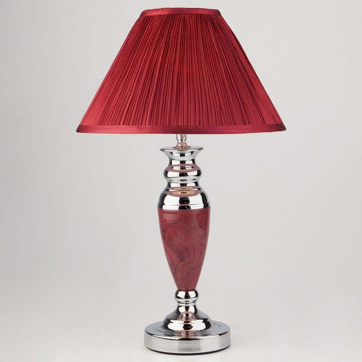 Настольная лампа декоративная Eurosvet 008/1 008/1T MRD (бордо). 