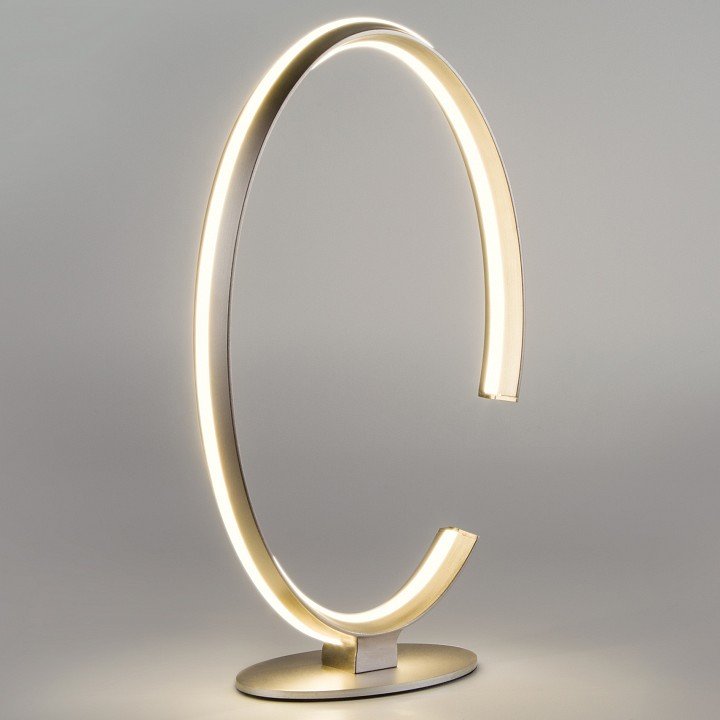 Настольная лампа декоративная Eurosvet Gap 80414/1 сатин-никель 24W. 
