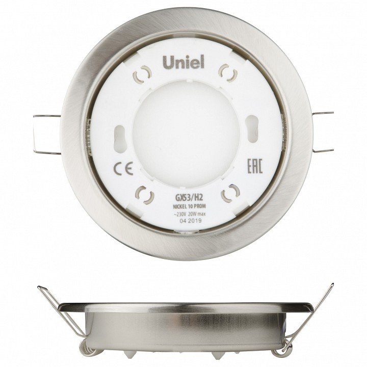 Встраиваемый светильник Uniel GX53-H2 UL-00005054. 