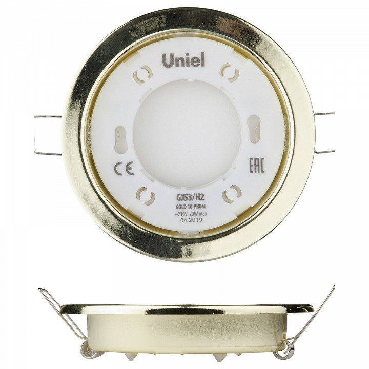 Встраиваемый светильник Uniel GX53-H2 UL-00005053. 