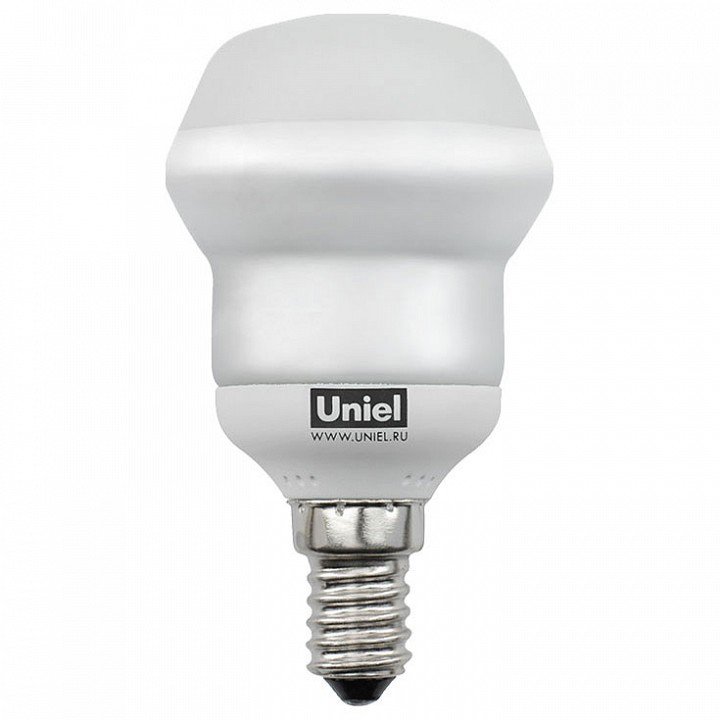 Лампа компактная люминесцентная Uniel  E14 9Вт 2700K 00796. 