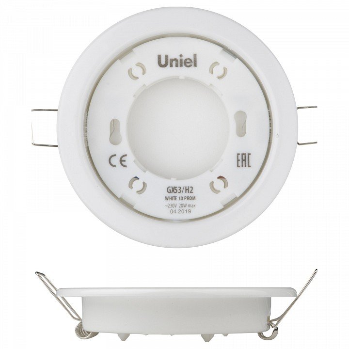 Встраиваемый светильник Uniel GX53-H2 UL-00005051. 