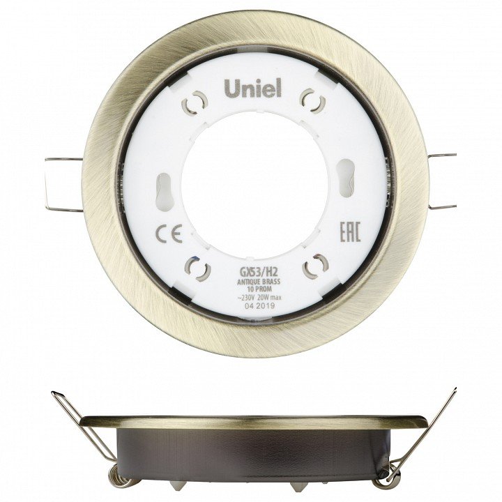Встраиваемый светильник Uniel GX53-H2 UL-00005056. 