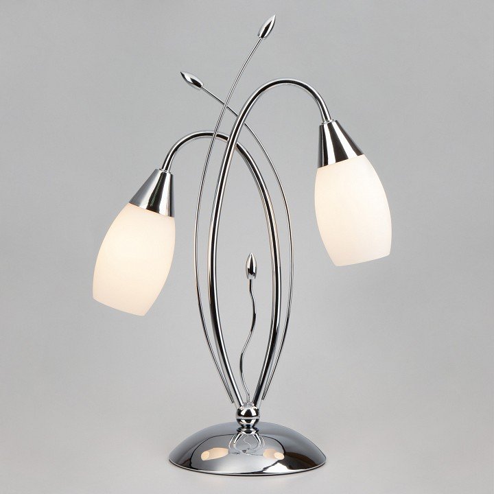 Настольная лампа декоративная Оптима Ginevra 22080/2T хром. 