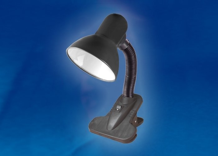 Интерьерная настольная лампа Uniel TLI-202 Black. E27. 