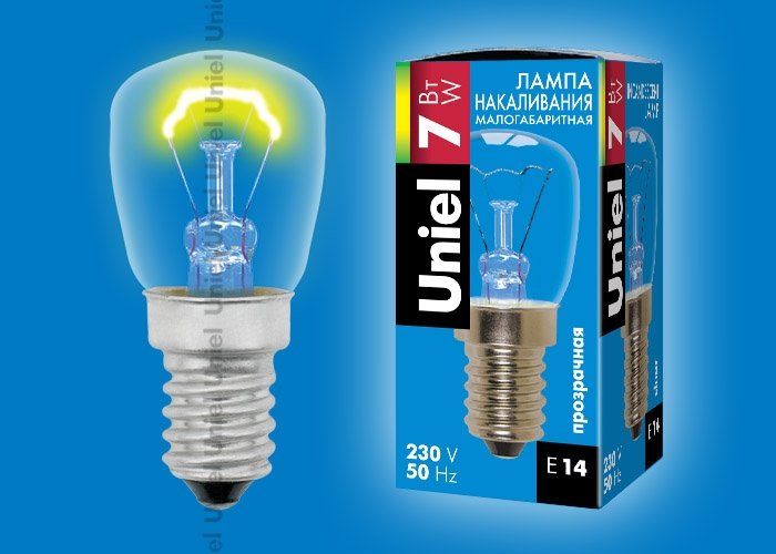 Лампочка светодиодная Uniel IL-F25-CL-07/E14 картон. 