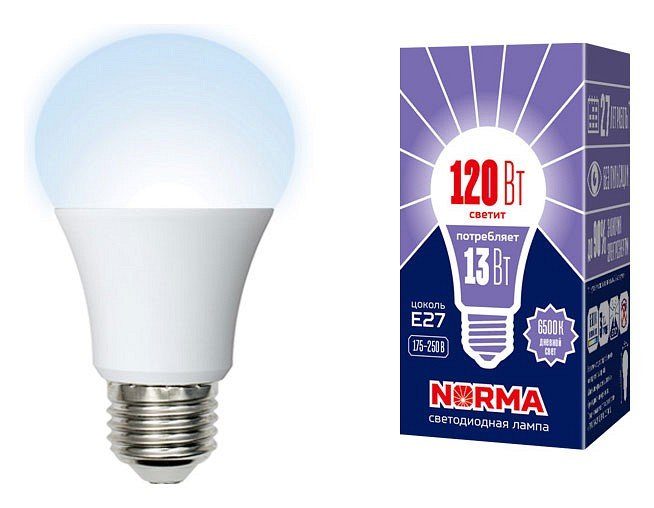 Лампочка светодиодная Volpe LED-A60-13W/DW/E27/FR/NR картон. 