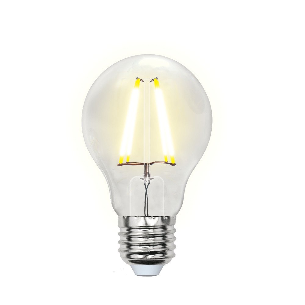 Лампочка светодиодная Uniel LED-A60-8W/WW/E27/CL PLS02WH картон. 