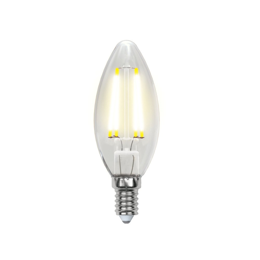 Лампочка светодиодная Uniel LED-C35-6W/NW/E14/CL PLS02WH картон. 