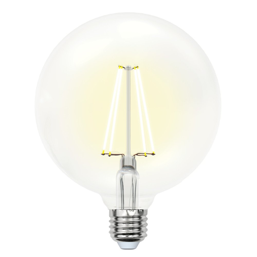 Лампочка светодиодная Uniel LED-G125-10W/WW/E27/CL PLS02WH картон. 