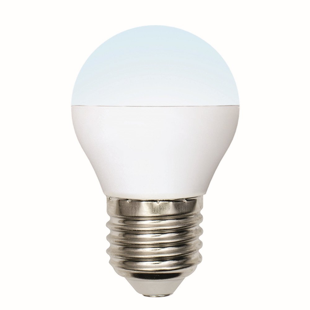 Лампочка светодиодная Uniel LED-G45-6W/NW/E27/FR/MB PLM11WH картон. 