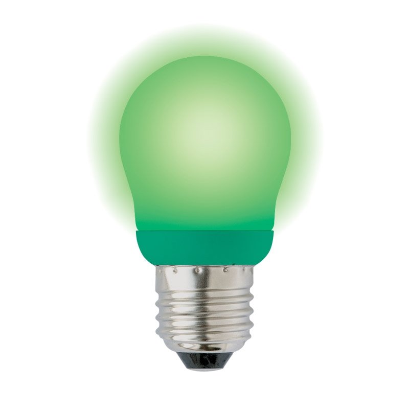 Лампочка энергосберегающая  ESL-G45-9/GREEN/E27 картон. 