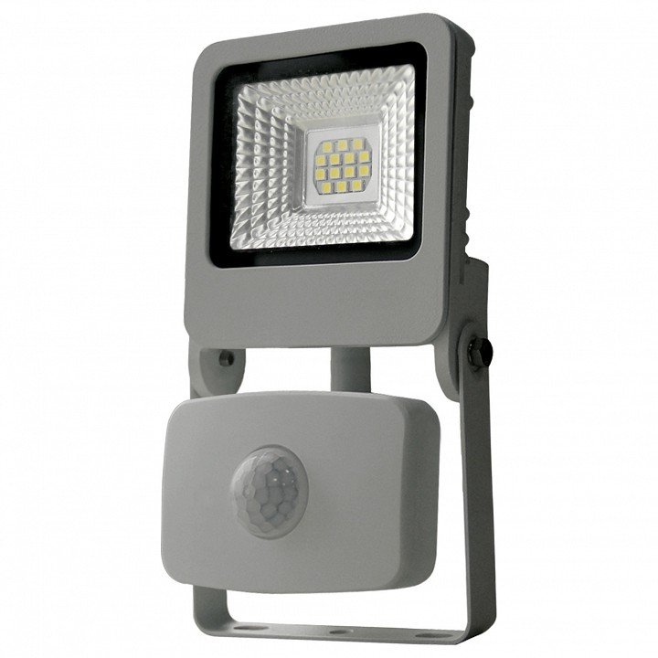 Прожектор уличный  ULF-F37-10W/NW SENSOR IP54 195-240В SILVER картон. 
