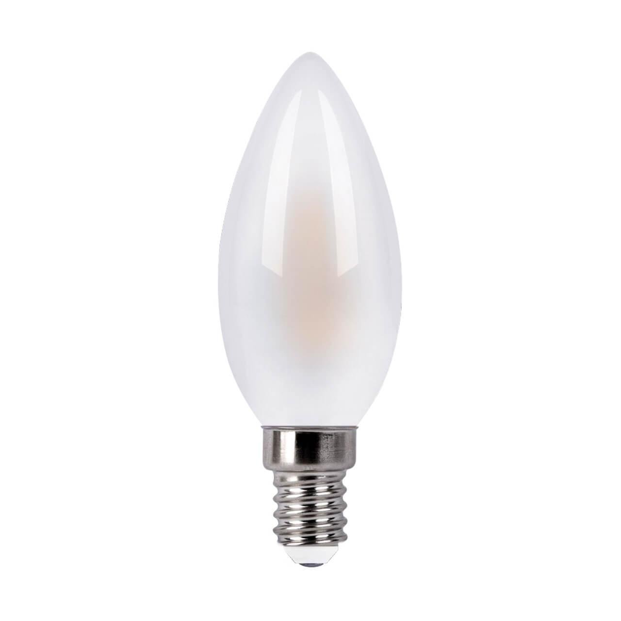 Лампа светодиодная филаментная Elektrostandard E14 7W 4200K матовая 4690389041419. 