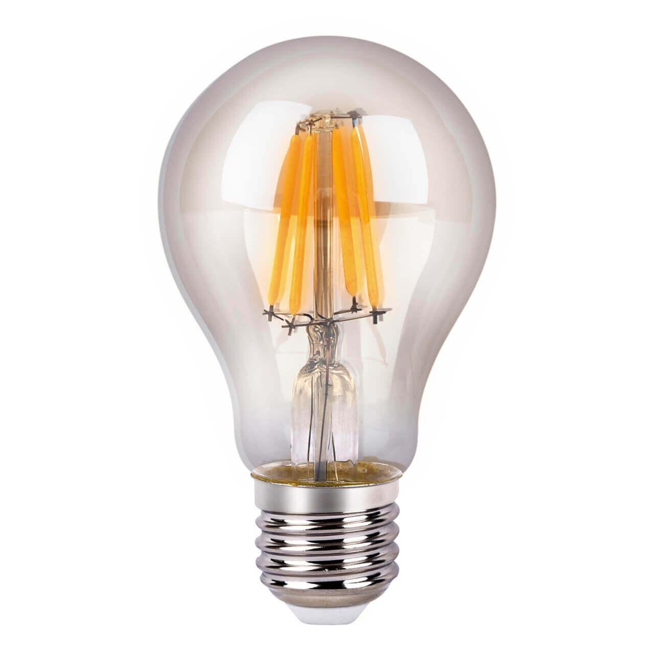 Лампа светодиодная филаментная Elektrostandard E27 8W 3300K прозрачная 4690389041440. 